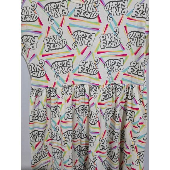 Pink Floyd Girls’ Graphic Rainbow Logo Dress Large, Cotton Polyester Gently Used - Picture 6 of 7